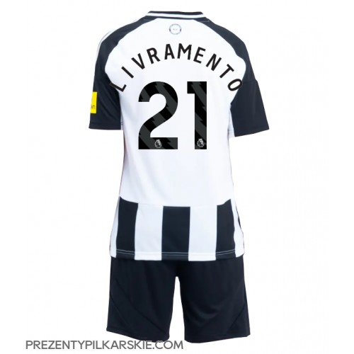 Stroje piłkarskie Newcastle United Tino Livramento #21 Koszulka Podstawowej dla dzieci 2024-25 Krótki Rękaw (+ szorty)